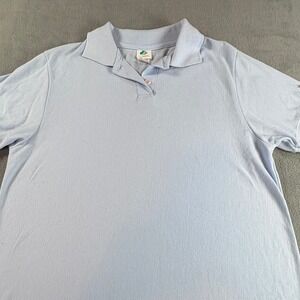 Girl Scouts Cadette Polo Shirt Light Blue Short Sleeve Uniform Large 0584 USA